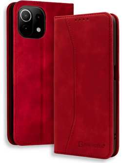 Bodycell Pu Leather Book Case Red (Xiaomi Mi 11 Lite)