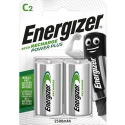 Energizer ACCU Recharge Power Plus C 2500mAh 2τμχ