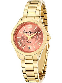 Pepe Jeans Katy Γυναικείο Ρολόι με Χρυσό Μεταλλικό Μπρασελέ R2353114501