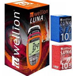 Wellion LUNA Trio με 10 ταινίες Χοληστερόλης & 10 ταινίες Ουρικού