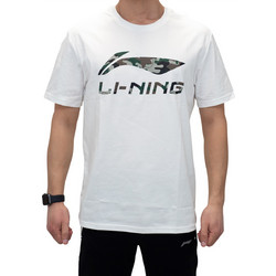 Li-Ning Tee Ανδρικό Αθλητικό T-Shirt Λευκό AHSP139-2C