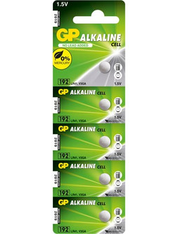 Gp Alkaline Cell 192 LR41 5τμχ