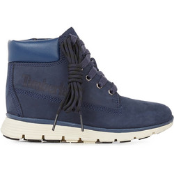 Timberland Παιδικά Μποτάκια Navy Μπλε Δερμάτινα Αδιάβροχα με Φερμουάρ TB0A24CJ019