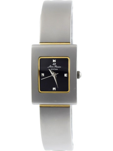 Jean Perrier Swiss Aluminium Bracelet Γυναικείο Ρολόι με Λευκό Δερμάτινο Λουράκι JP4710
