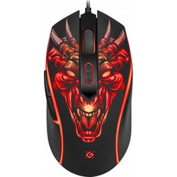 Defender Monstro 510L Ενσύρματο Gaming Ποντίκι RGB 3200 DPI Black Red