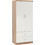 HomeMarkt Δίφυλλη Ντουλάπα Ρούχων Λευκή 80x42.5x180.5cm HM338.06