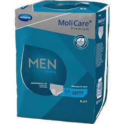 Hartmann Molicare Premium Men Pants Medium Πάνες Βρακάκι Ακράτειας 7 Σταγόνες 8τμχ