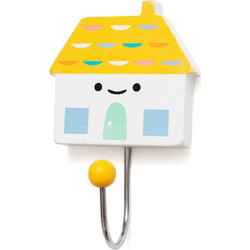 Petit Monkey Ξύλινη Κρεμάστρα με Γάντζο Yellow House