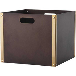 Ξυλοθήκη Zogometal K31 Αντικέ σκουριά - Όρο Ματ 37x37x32 cm