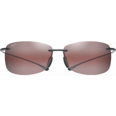 Maui Jim Akau R442-02 Ανδρικά Γυαλιά Ηλίου Ορθογώνια Μεταλλικά Μαύρα με Ροζ Polarized Φακό