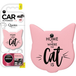 Αρωματικό Αυτοκινήτου Κρεμαστό Aroma Quotes Cat Bubble Gum