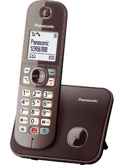 Panasonic KX-TG6851 Ασύρματο Τηλέφωνο με Ανοιχτή Ακρόαση Καφέ