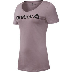 Reebok Linear Scoop Γυναικείο Αθλητικό T-Shirt Μωβ DU4650