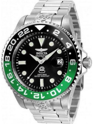 Invicta Pro Diver Ανδρικό Ρολόι με Ασημί Μεταλλικό Μπρασελέ 21866
