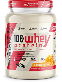 Immortal Nutrition Whey Orange Cream Πρωτεΐνη Ορού Γάλακτος Γράμμωσης 700gr