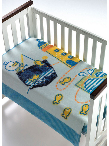 Morven Magic Baby 055 Κουβέρτα Κούνιας Βελουτέ 110x140 Μπλε