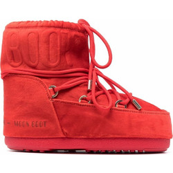 Moon Boot Γυναικεία Μποτάκια Χιονιού Suede Κόκκινα 14402800