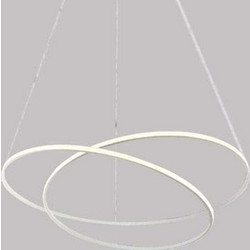Sikrea Glem/60B Κρεμαστό Φωτιστικό Οροφής Λευκό Φ60cm 2376