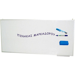 Πίνακας Μαρκαδόρου με μεταλλικό πλαίσιο - 120 x 200cm - Λευκό PWM-120-20