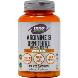 Now Sports L-Arginine L-Ornithine 100 Κάψουλες