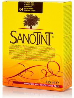 Sanotint Classic 04 Καστανό Ανοιχτό Φυτική Ημιμόνιμη Βαφή Μαλλιών Χωρίς Αμμωνία 125ml