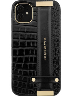 iDeal of Sweden Statement Strap Case Neo Noir Croco (iPhone 11 / XR)