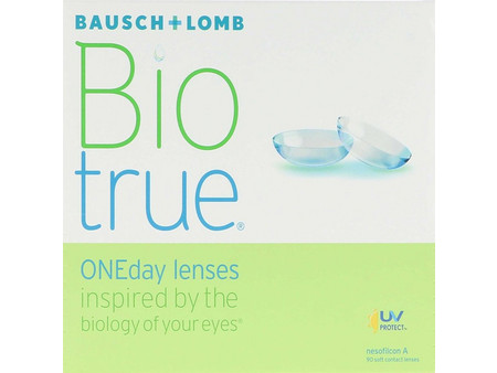 Bausch & Lomb Biotrue ONEday Ημερήσιοι Φακοί Επαφής Υδρογέλης με Φίλτρο UV 90τμχ