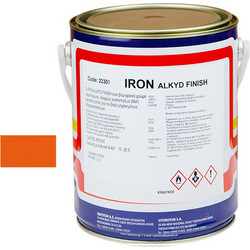 Hydroton Iron Alkyd Finish Βερνικόχρωμα Μετάλλου Πορτοκαλί Ral-2004 Gloss 2.5lt
