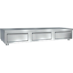 Ανοξείδωτη Τριπλή Συρταριέρα Καφέ 120x70x20cm Dominox SKA-126-3S