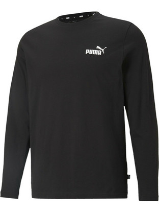 Puma Essentials Longsleeve Ανδρικό Αθλητικό Φούτερ Μαύρο 586672-01
