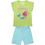 Pretty Baby Mermaid Παιδική Πιτζάμα Βαμβακερή Καλοκαιρινή Γαλάζια Lime 65529