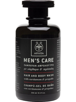 Apivita Men's Care Κάρδαμο & Πρόπολη Φυτικό Σαμπουάν & Αφρόλουτρο κατά της Σμηγματορροϊκής Δερματίτιδας 250ml