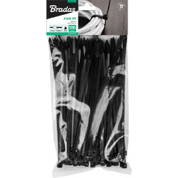 Δεματικά Bradas UV 4,8mm x 300mm συσκευασία 100τμχ OEM Μαύρο