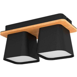 Eglo Ruscio Κρεμαστό Φωτιστικό Οροφής Δίφωτο E27 Λευκό 390007