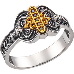 Δαχτυλίδι Anastasios Creations ασήμι 925 με ταύρους No.68 FD683