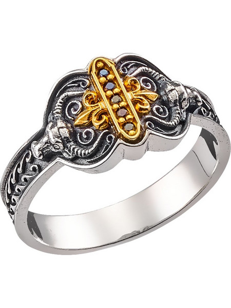 Δαχτυλίδι Anastasios Creations ασήμι 925 με ταύρους No.68 FD683