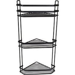 ΕΤΑΖΙΕΡΑ ESTIA ELEGANT ΜΕΤΑΛΛΟ 3 ΘΕΣΕΩΝ ΜΑΥΡΗ 20.2X20.2X53.6CM
