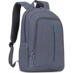 Rivacase Canvas Αδιάβροχο Backpack Laptop 15.6" Grey