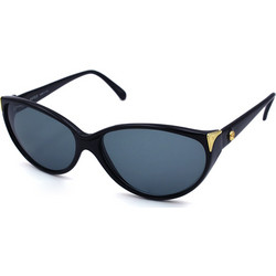 Safilo Cosmia 465/58 Γυναικεία Γυαλιά Ηλίου Οβάλ Κοκάλινα Μαύρα με Μπλε Polarized Φακό