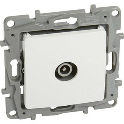 LEGRAND πρίζα κεραίας 764555, αρσενική, 10dB, λευκή 764555