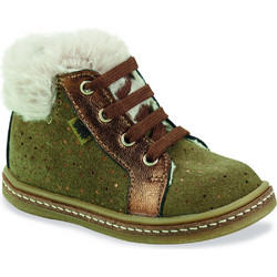 GBB Juna Παιδικά Μποτάκια Πράσινα Suede με με Γούνα AG210-45
