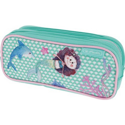 Herlitz Mermaid Κασετίνα με 2 Θήκες Μπλε 50038480