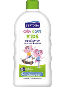Septona Calm n' Care Kids Σαμπουάν Παιδικό για Αγόρια & Κορίτσια Παιδικό Αφρόλουτρο σε Gel 750ml