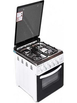 Calfer Gas Ferre F6N40G2-XW Κουζίνα Αερίου 42lt με Εστίες Αερίου 50cm