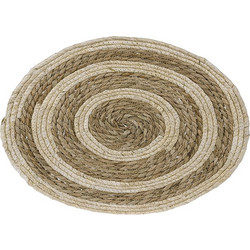 Σουπλά Στρογγυλό υάκινθου φυσικό/καφέ 38cm HomeGuru HE267