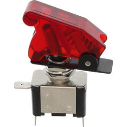 Διακόπτης Αεροπορικού Τύπου On/Off 2 Pins 12V 20Α με Κόκκινο LED RCHANG W11054-R