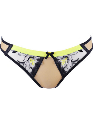 Σλιπ String V-10148 beige-black
