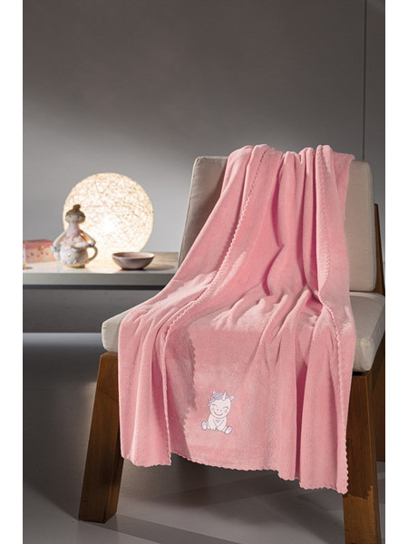 Guy Laroche Mythical Κουβέρτα Κούνιας Fleece 100x140 Ροζ