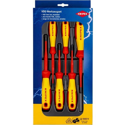 Set Κατσαβίδια 1000V (Sl/Ph1, Sl/Ph2, Sl/Pz1, Sl/Pz2, 2.5mm, 4.0mm) (6 Τεμ)