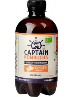 The Gutsy Captain Βιολογική Κομπούχα Ginger and Lemon 400ml 9798